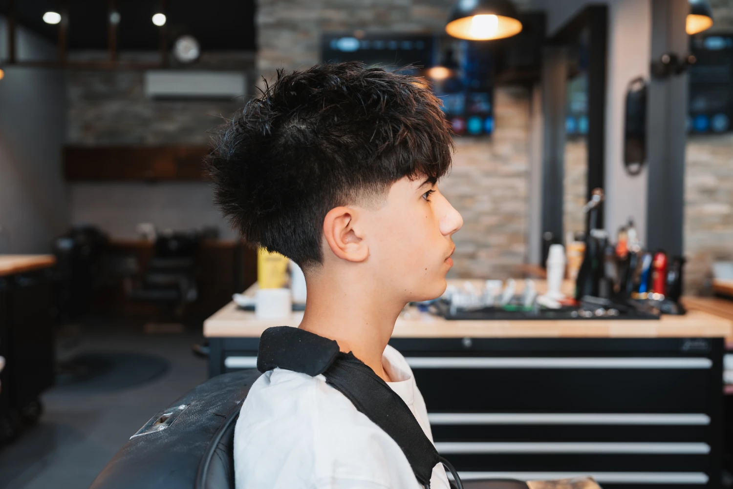 Lower Drop Fade Cutting